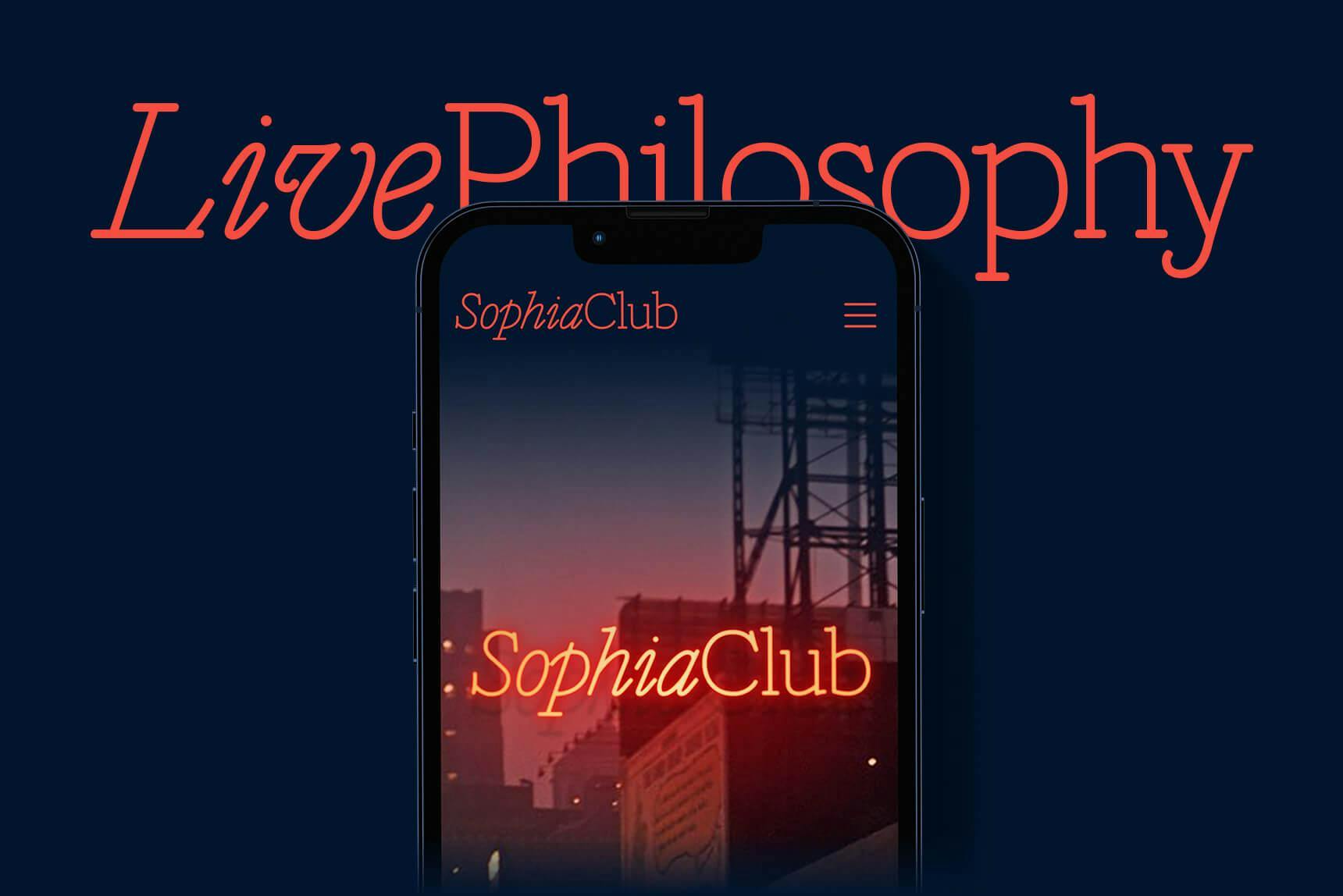 Sophia Club Mobile Header