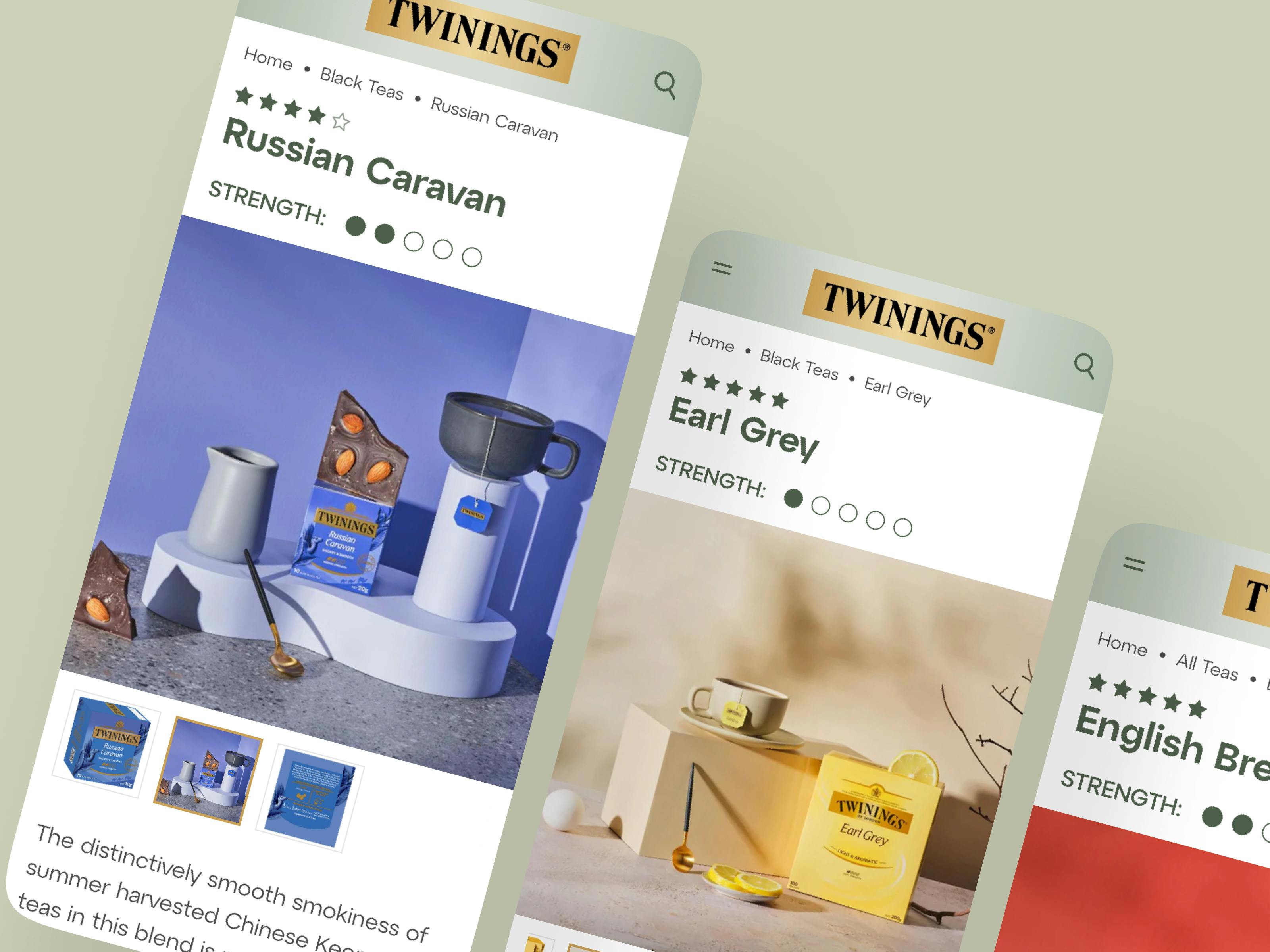 Twinings Product Pages Mobile